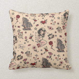 Fluff Suzy Sailor tattoo Pillow