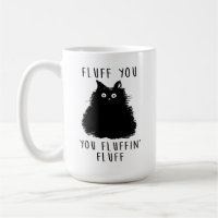 Fluff You Black Cat Drawing