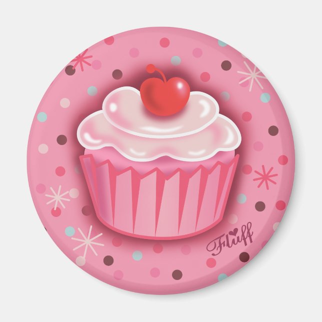 FluffCakes Magnet Pink (Front)