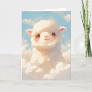 Fluffy Alpaca Dreams Card