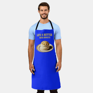 Fluffy Biscuit on a Plate, Life's Butter Biscuits Apron
