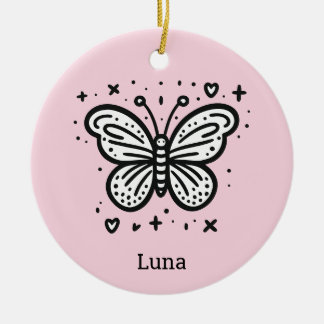 Fluffy Buffalo Baby - Kawaii Farm Animal Ceramic Tree Decoration