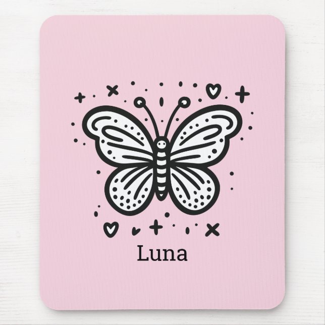 Fluffy Buffalo Baby - Kawaii Farm Animal Mouse Mat (Front)