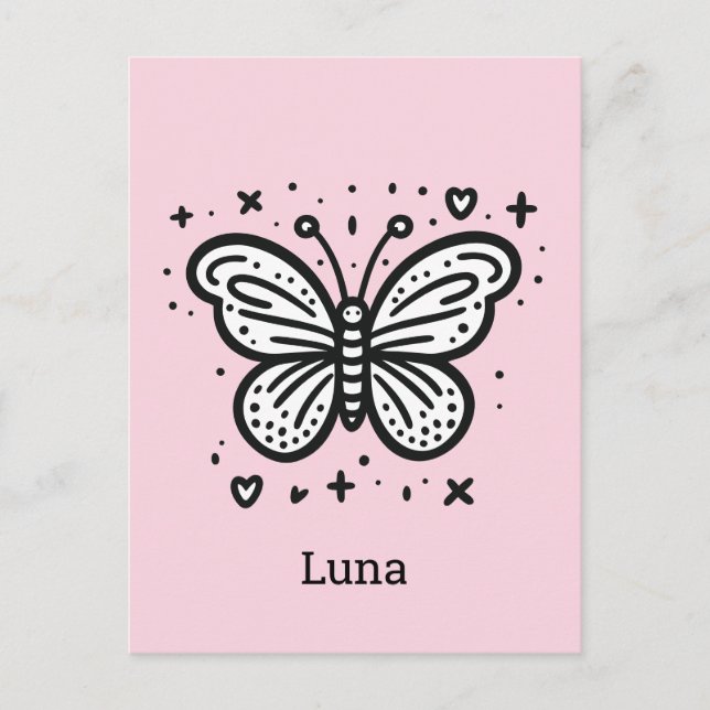 Fluffy Buffalo Baby - Kawaii Farm Animal Postcard (Front)