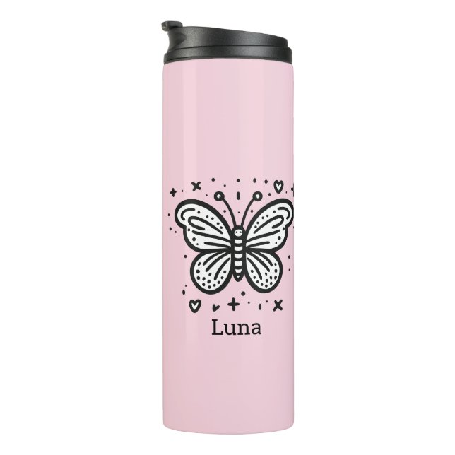 Fluffy Buffalo Baby - Kawaii Farm Animal Thermal Tumbler (Rotated Right)