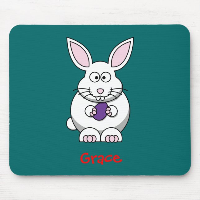 Fluffy bunny mouse mat (Front)