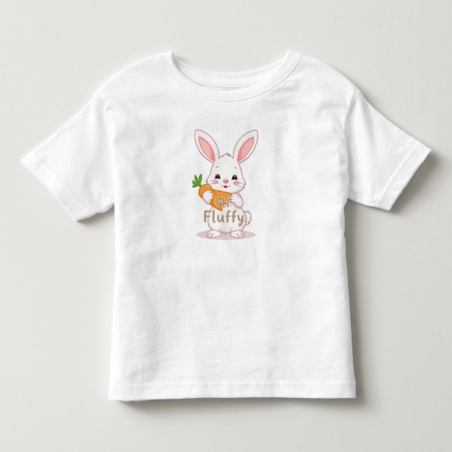Fluffy Bunny Toddler T-Shirt (Front)