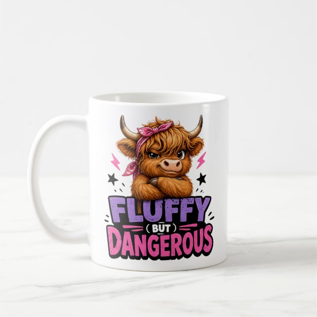 Fluffy but Dangerous Coffee Mug (Left)