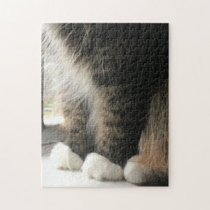 Fluffy Cat Paws Jigsaw Puzzle