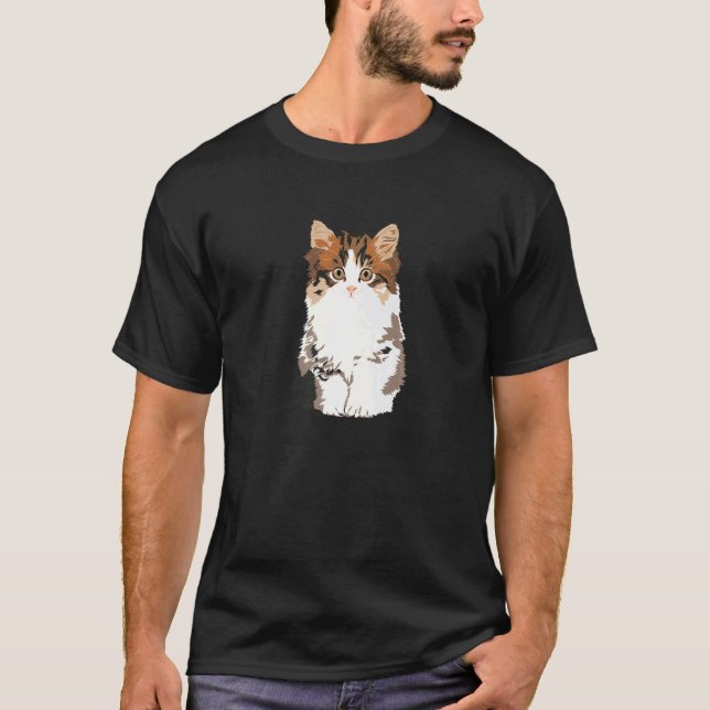 Fluffy Cat T-Shirt (Front)