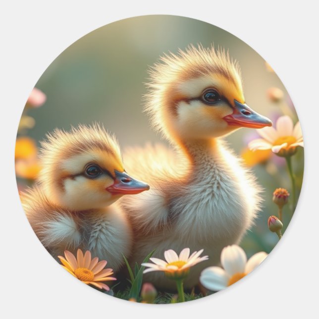 Fluffy Chick  Stickers (Front)