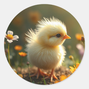 Fluffy Chick  Stickers