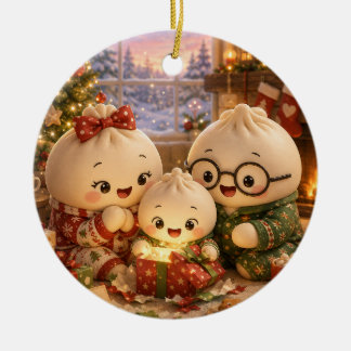 Fluffy Christmas Ceramic Tree Decoration