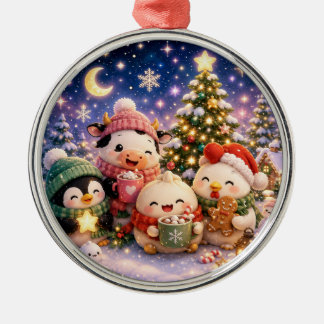 Fluffy Christmas Metal Tree Decoration