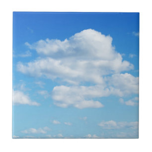 Fluffy Clouds and Blue Sky Tile