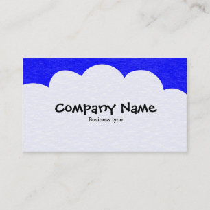 Fluffy Clouds - Blue Business Card