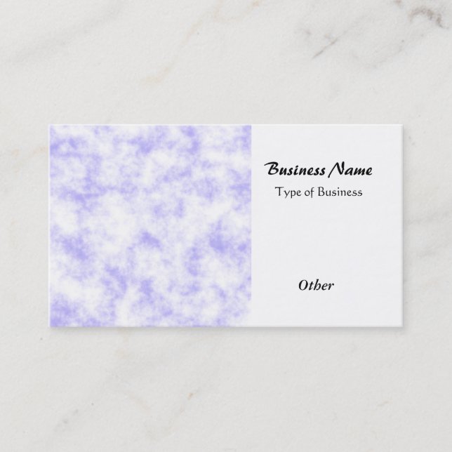 Fluffy Clouds Business Card (Front)