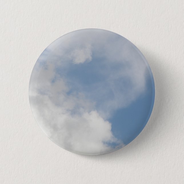 Fluffy Clouds Button (Front)
