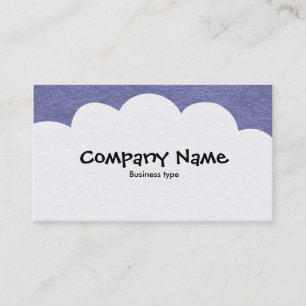 Fluffy Clouds - Cool Grey Business Card