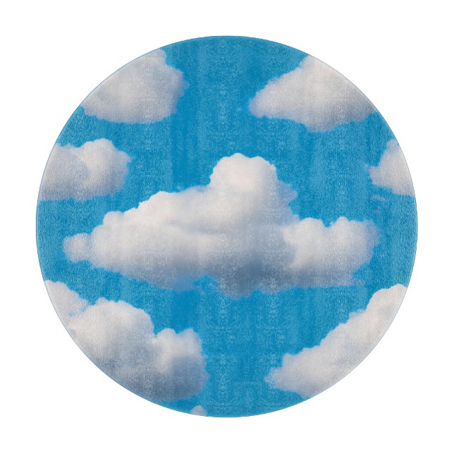 Fluffy Clouds Cutting Board (Front)