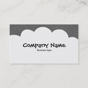 Fluffy Clouds - Grey Business Card