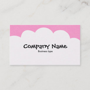 Fluffy Clouds - Pink Business Card