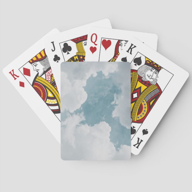 fluffy clouds playing cards (Back)