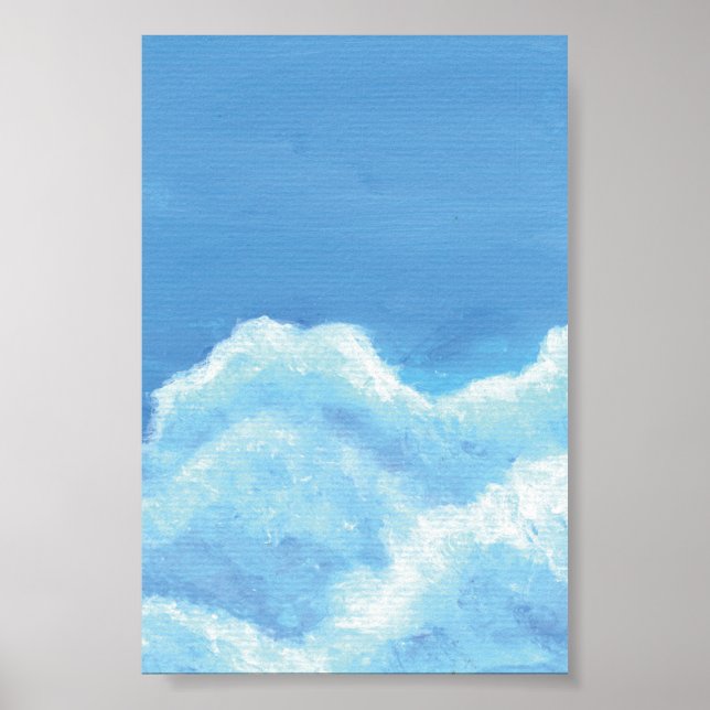 Fluffy Clouds Print, Value Poster Paper (Matte) (Front)
