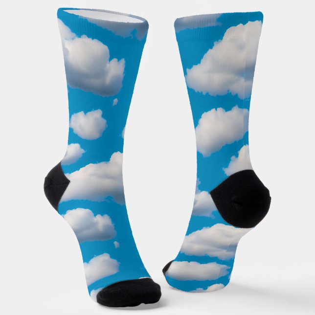 Fluffy Clouds Socks (Angled)