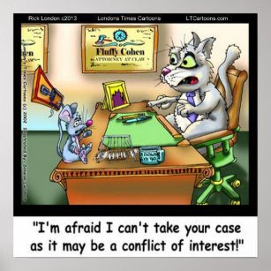 Fluffy Cohen Attorney @Claw Feline Attorney Poster