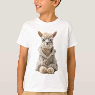 Fluffy Cosy Alpaca Kids T-Shirt