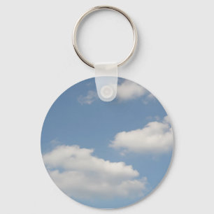 Fluffy Cumulus Clouds Keychain