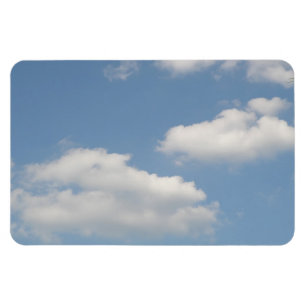 Fluffy Cumulus Clouds Premium Magnet
