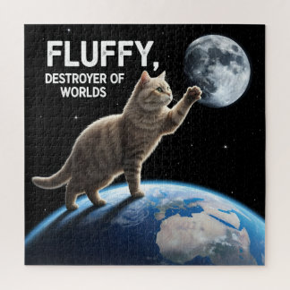 Fluffy, Destroyer of Worlds Jigsaw Puzzle