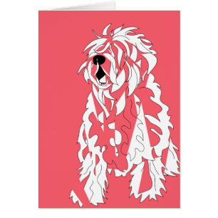 Fluffy Dog Sitter Thank You Card