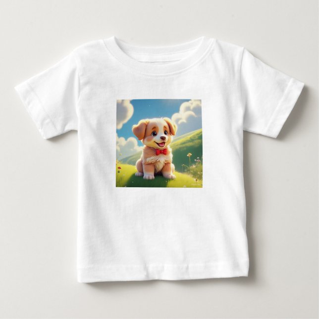 Fluffy Dreams"  "Cuddle Crew" Baby T-Shirt (Front)