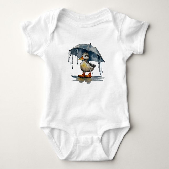 Fluffy Duckling Baby Bodysuit (Front)