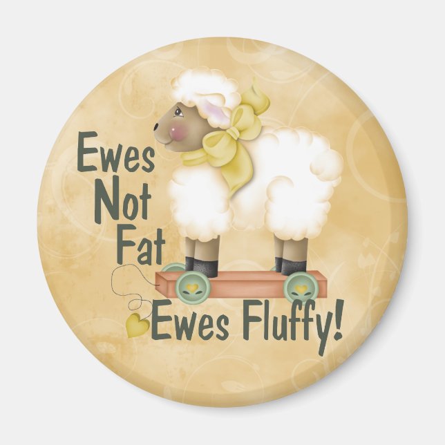 Fluffy Ewes Magnet (Front)