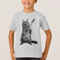 Fluffy Feline Rocker | Long-Haired Cat Guitarist