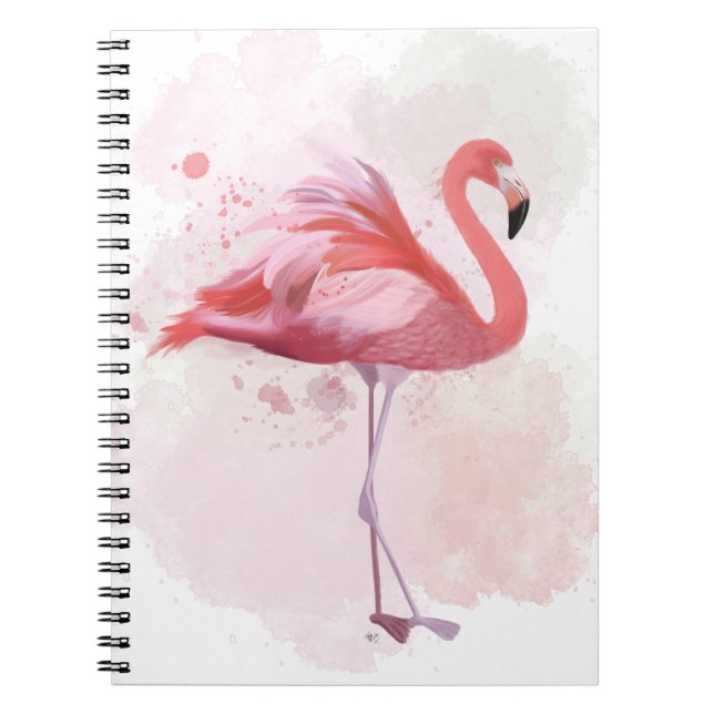 Fluffy Flamingo Notebook (Front)