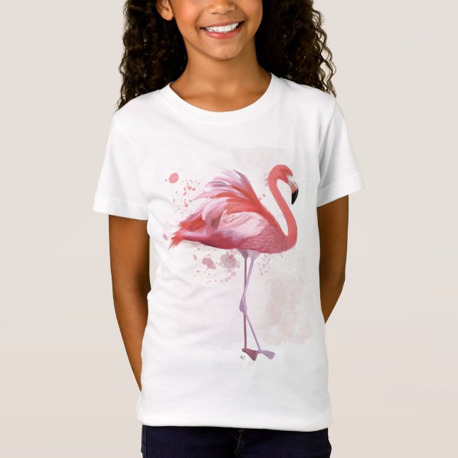 Fluffy Flamingo T-Shirt (Front)