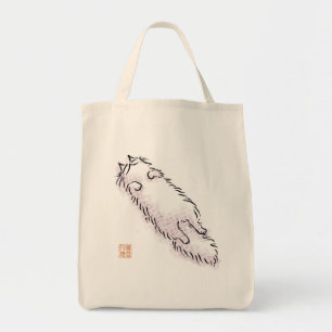 Fluffy Flop Cat Tote Bag