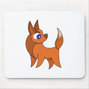 Fluffy Fox Mouse Mat