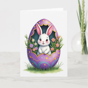 Fluffy Friend Easter Egg Card