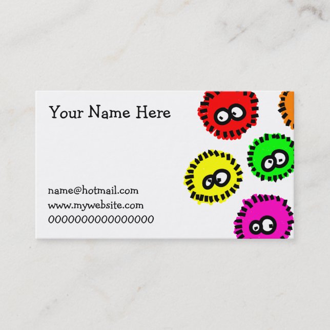 Fluffy Germs Business Card (Front)