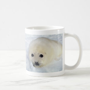 Fluffy Harp Seal Pup Coffee Mug