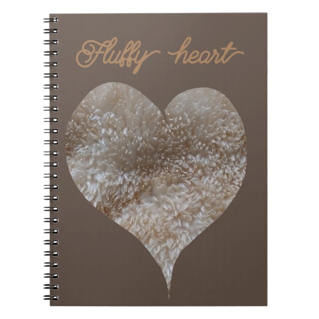 Fluffy heart  notebook (Front)