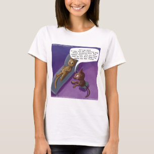 Fluffy In Therapy Funny Cat Cartoon T-Shirt