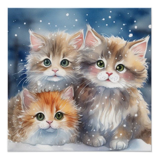 Fluffy Kittens Poster (Front)