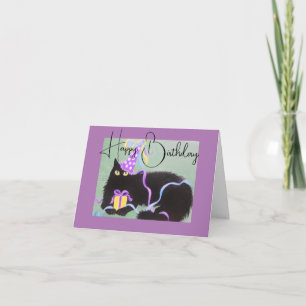 FLUFFY KITTY, BIRTHDAY CARD